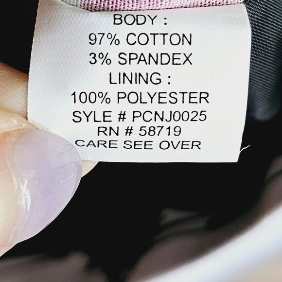 Floral Print Notations Petite PXL Blazer Jacket‎ Cotton/Spandex Womens XL《934》 - Picture 6 of 7